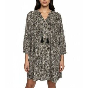 Old Navy Leopard Print Tassel Swing Dress Size Large